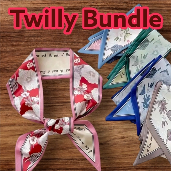 4 Twillies, Random or Color Theme of Your Choice! Twilly Bundle - Picture 7 of 9